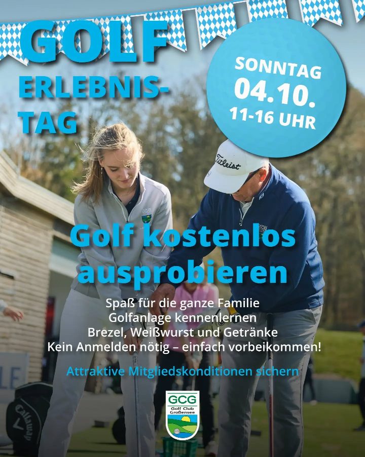Golf-Erlebnistag in Großensee ⛳️🥳 Am 4. Oktober veranstalten wir einen spannenden Tag rund um den Golfsport bei uns in…