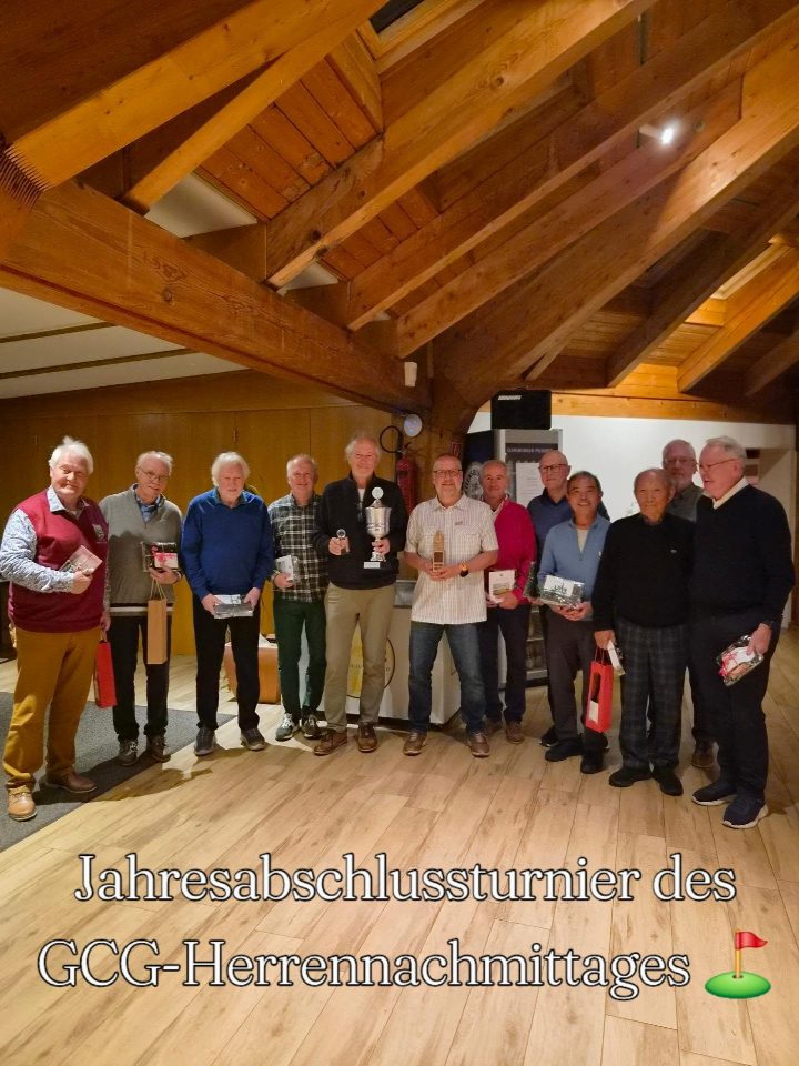 Jahresabschluss des GCG-Herrennachmittages ⛳️🥳 Nach einer erfolgreichen Saison mit vielen gemeinsamen…