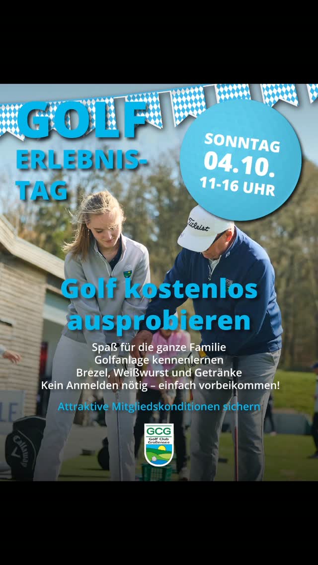 Golf-Erlebnistag im Golfclub Großensee e.V. ⛳️ Komm vorbei und probiere es aus. Egal ob alleine, mit Freunden oder der…
