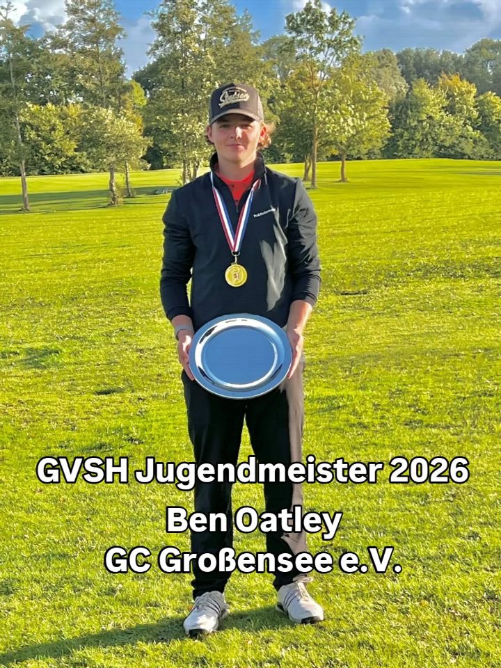 GVSH Landesmeister der Jugend 2026 ⛳️💪 Ben Oatley konnte am vergangenen Wochenende den Titel GVSH Jugendmeisters…